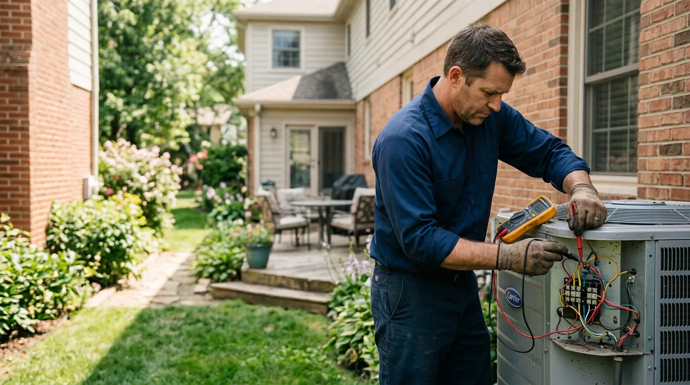 HVAC technician working near Lyons, TX